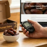 dates with aurum packaging in the background